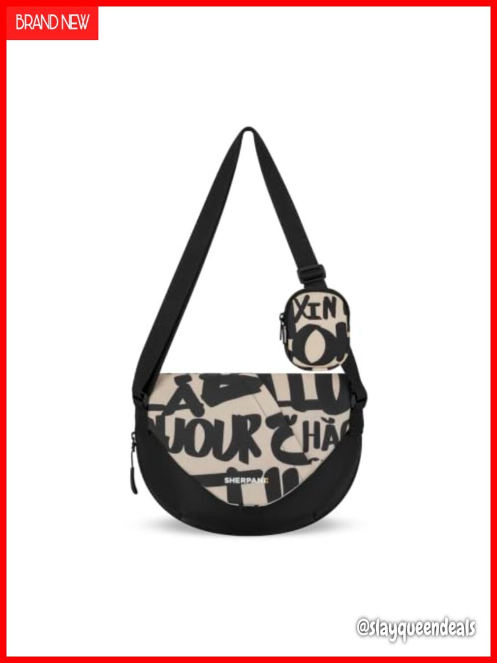 Small RFID Crossbody Bag Vegan Recycled Mini Messenger Purse